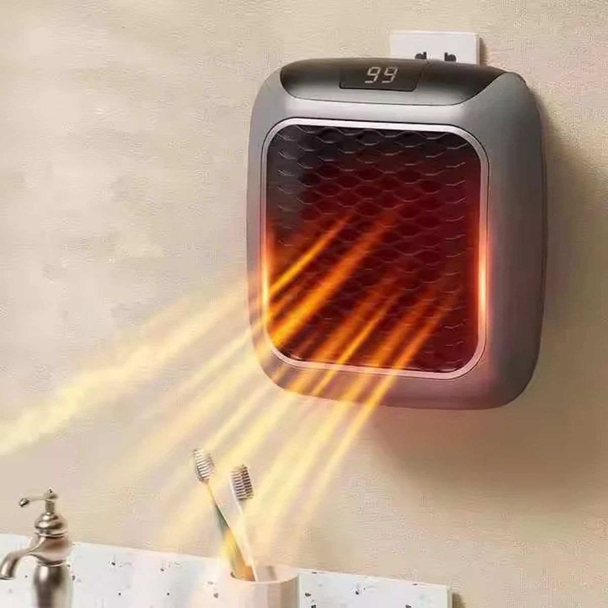 OEM - Mini Calefactor 800W Con Control Regula Hasta 32ºC Oficina Calentador