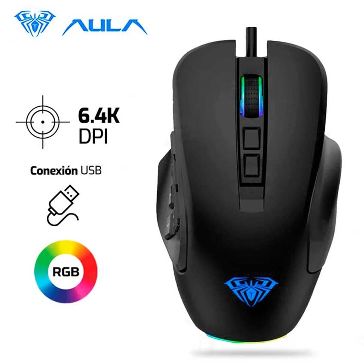 AULA - Mouse AULA H510 DPI 10,000 DPI RGB