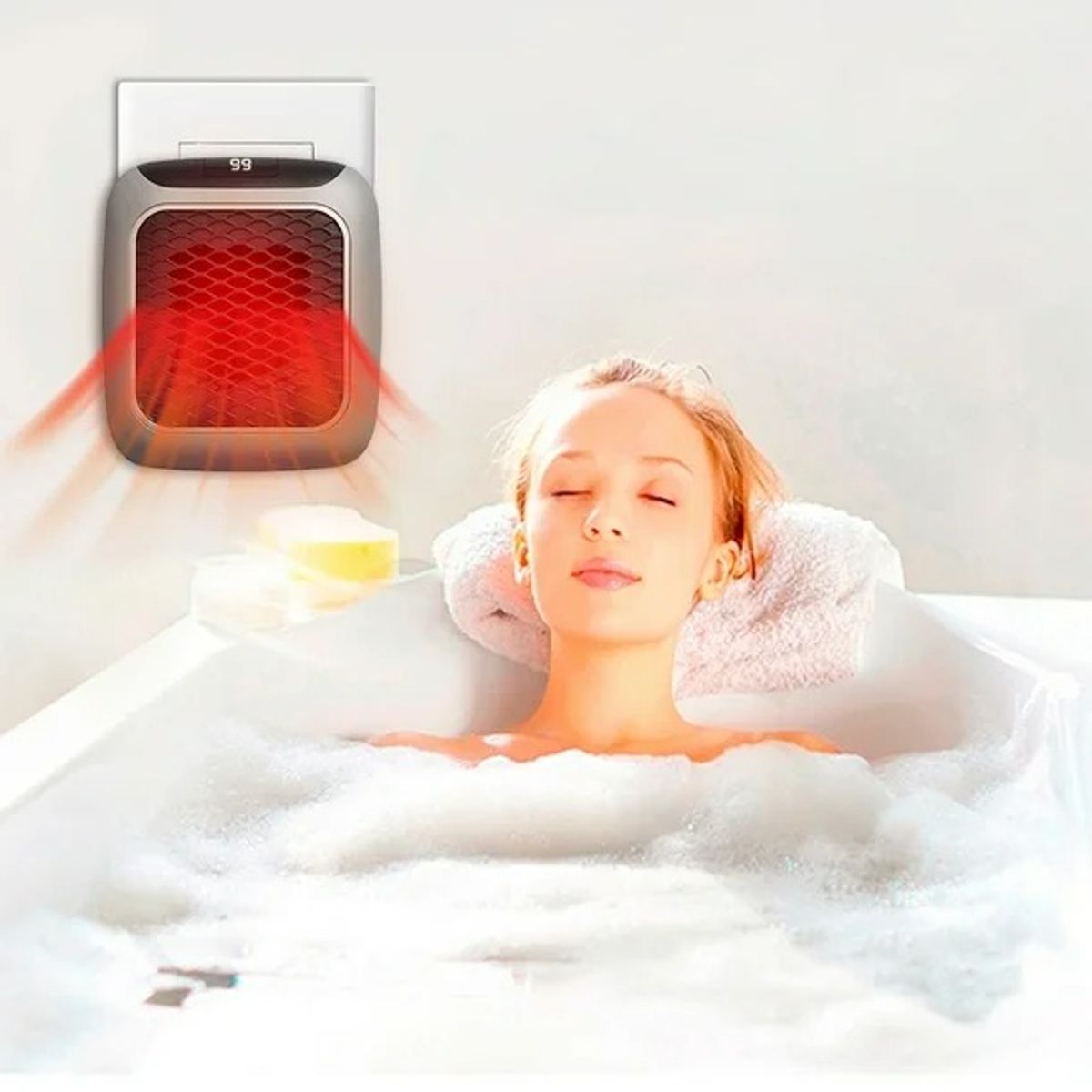 OEM - Mini Calefactor 800W Con Control Regula Hasta 32ºC