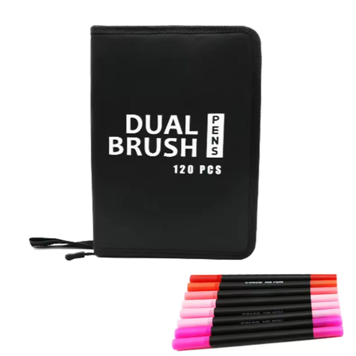 OEM - Plumones Dual Brush Punta Pincel y Punta Fina