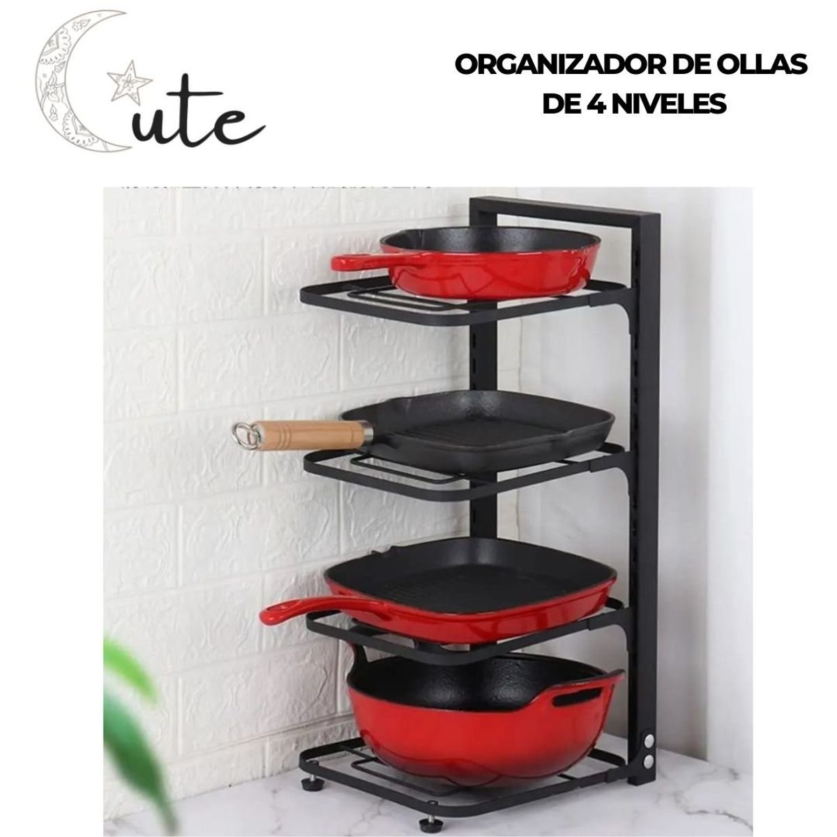 GENERICO - ORGANIZADOR DE OLLAS DE 4 NIVELES