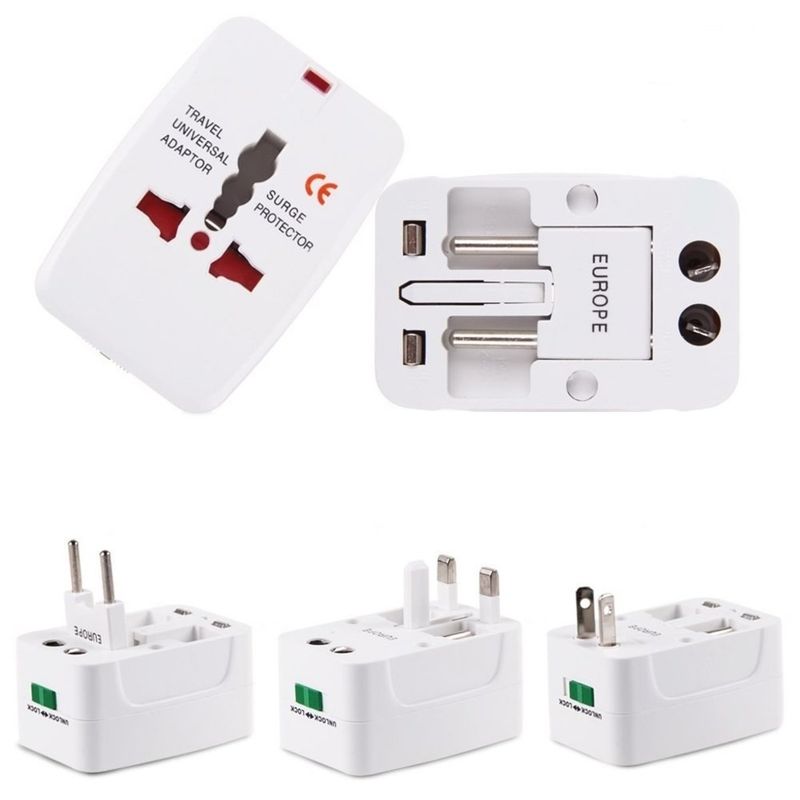 OEM - Adaptador Enchufe Universal Viaje Multinorma 110v 220v