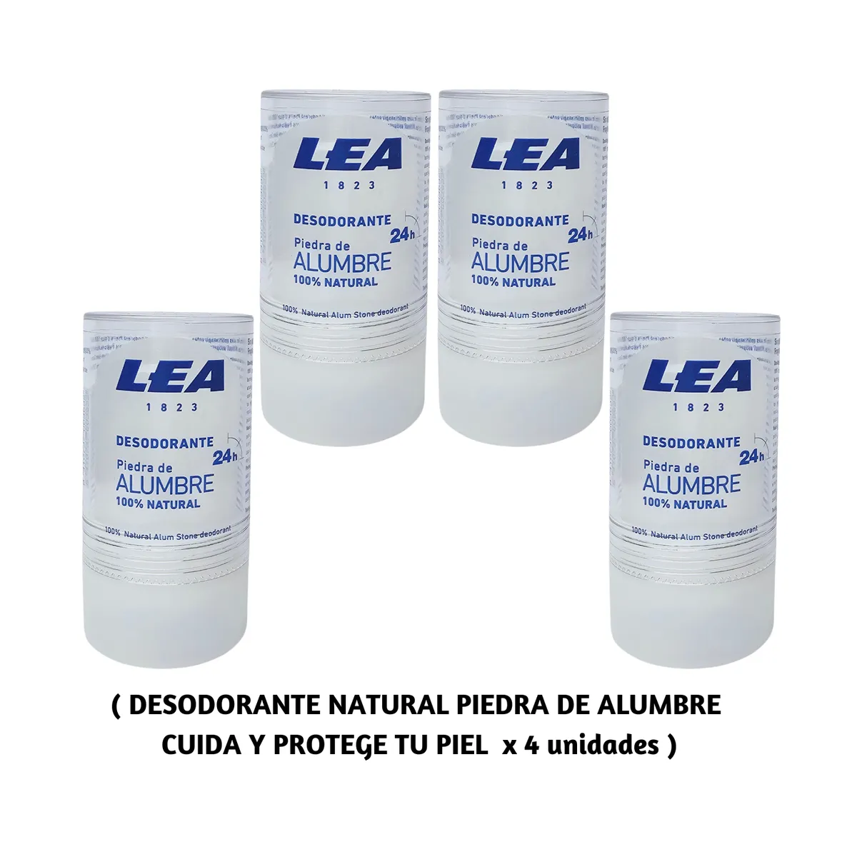 OEM - Desodorante Piedra de Alumbre 100% Natural x 4 uni