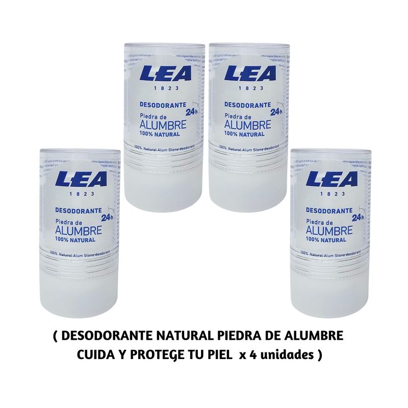 OEM - Desodorante Piedra de Alumbre 100% Natural x 4 uni
