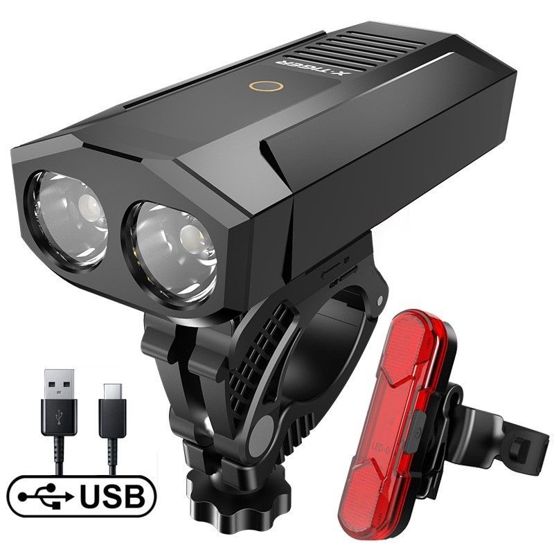 OEM - Set Luces Ciclismo X-TIGER QD1101 1800 Lúmenes