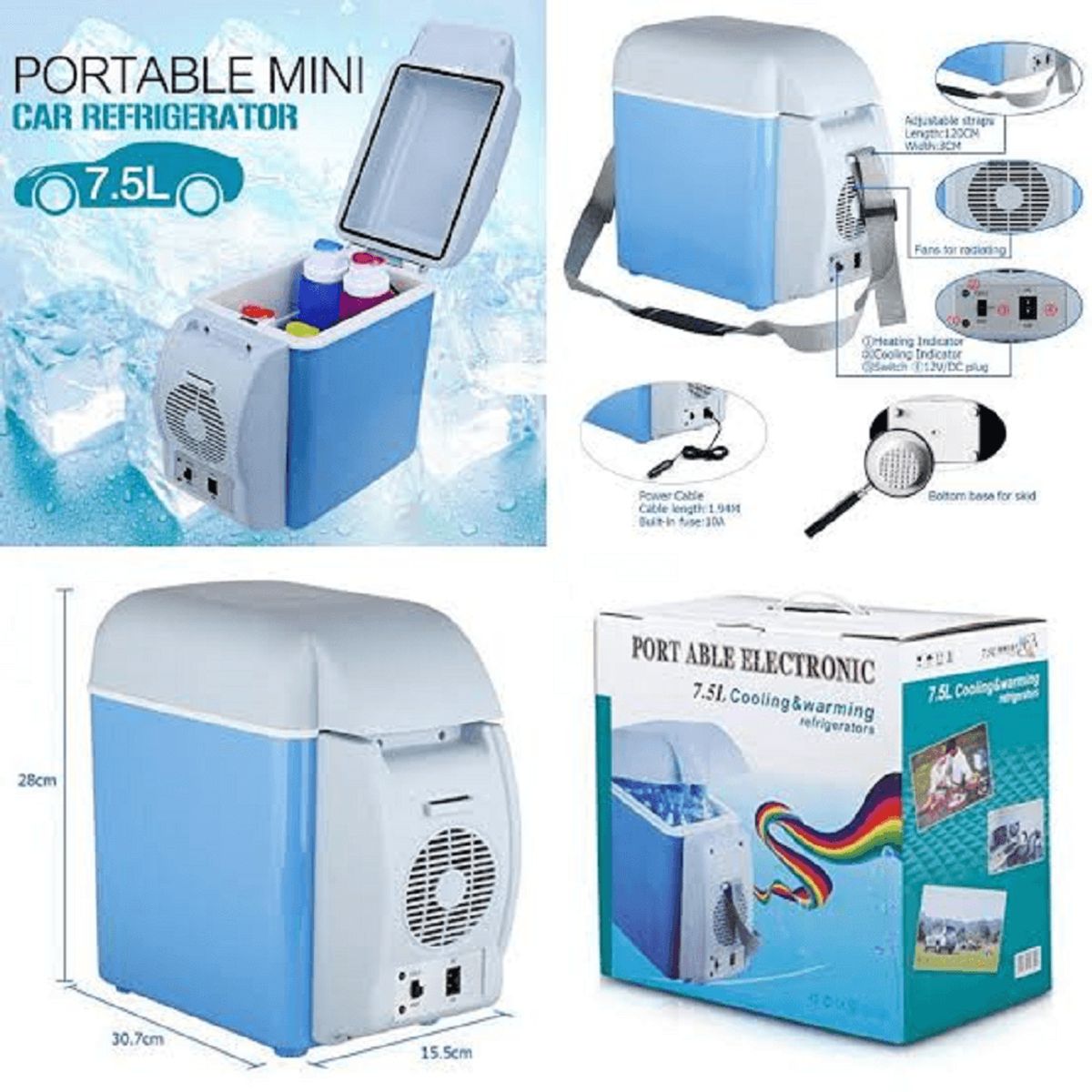 OEM - Refrigerador Cooler Nevera Portátil 75Litros para Auto
