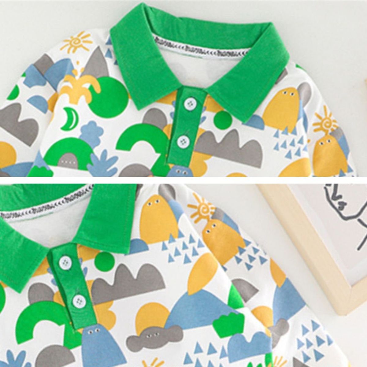 GENERICO - ROPA PARA NIÑO DINOSAURIO-  2 PIEZAS