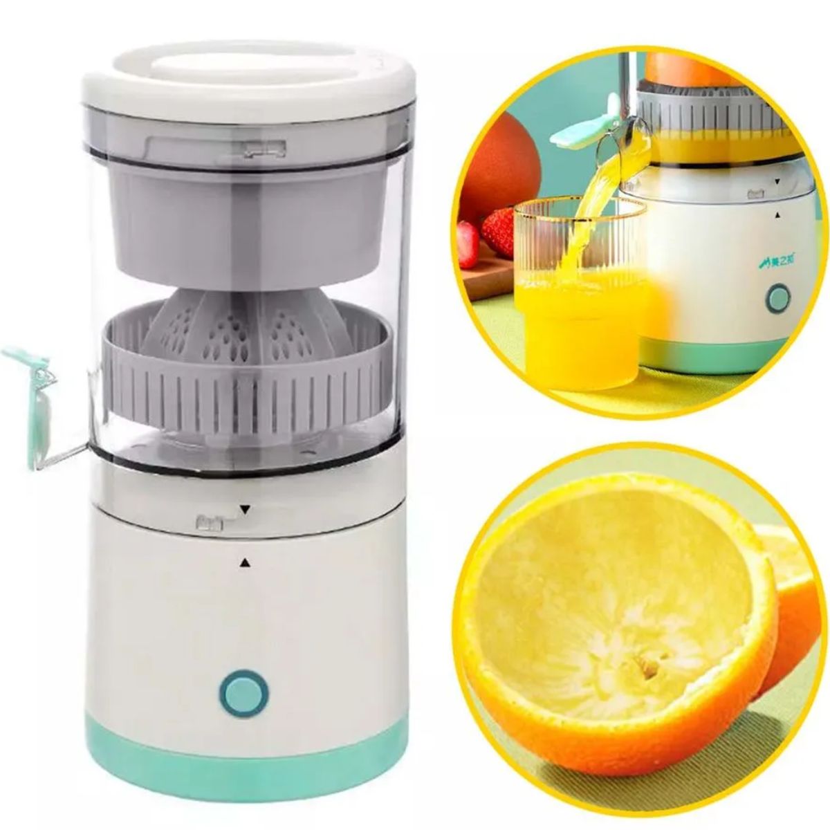 OEM - Exprimidor de Naranjas Eléctrico Portátil y Recargable