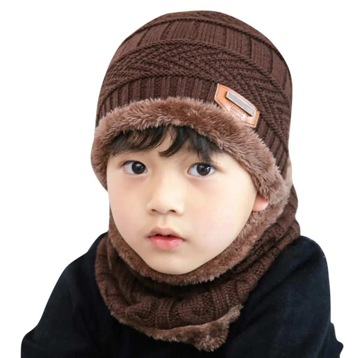 GENERICO - GORRO Y CHALINA PARA NIÑOS CON CUELLERA