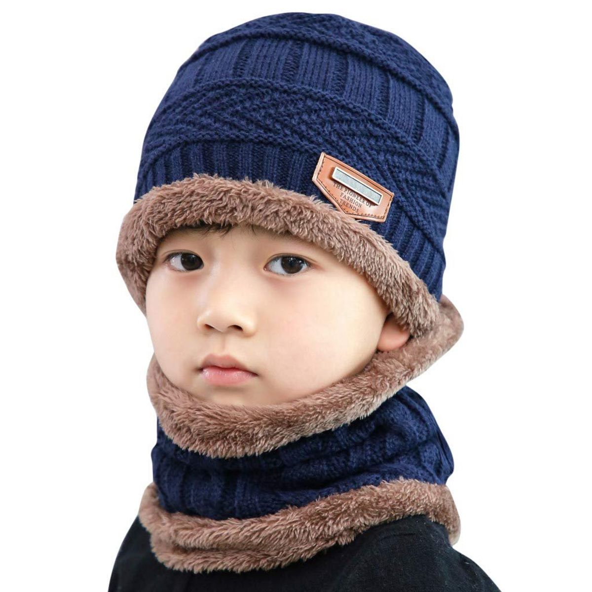 GENERICO - GORRO Y CHALINA PARA NIÑOS CON CUELLERA