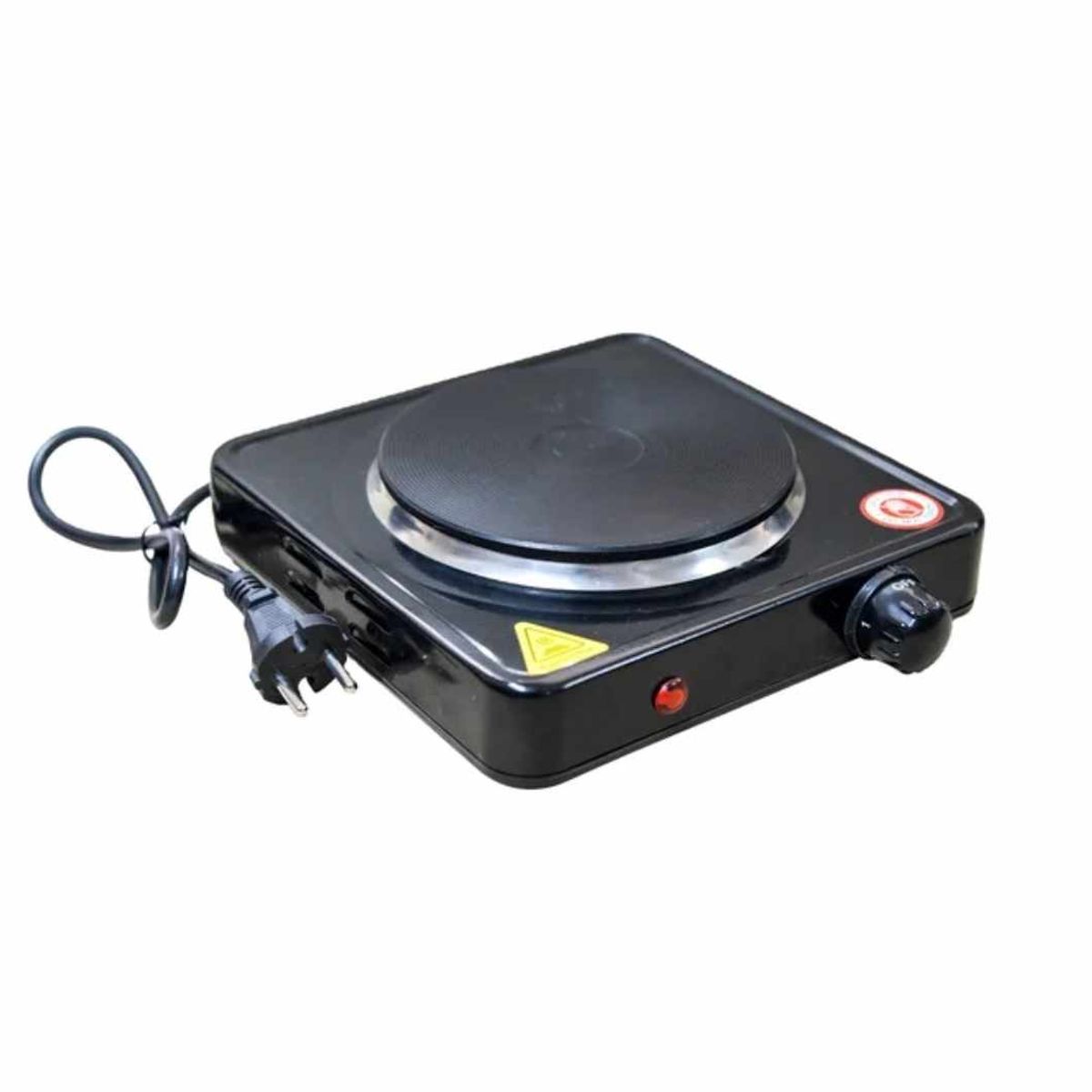 GENERICO - Cocina 1 Hornilla RAF 1000W Portatil Antiadherente en Negro