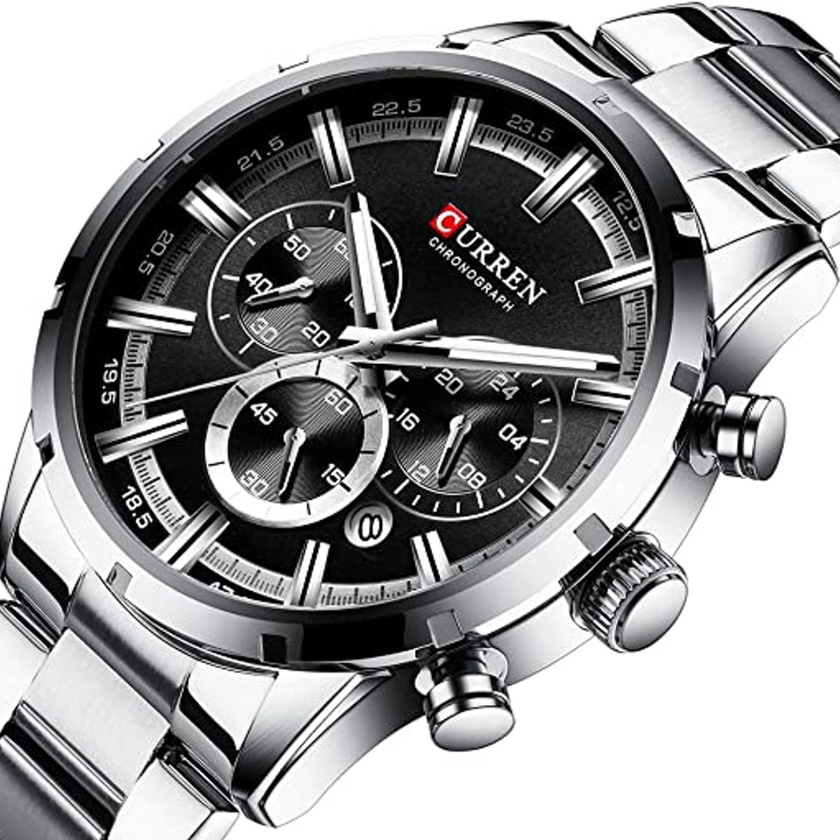 OEM - Reloj Hombre CU-8355 Plateado Cronógrafos