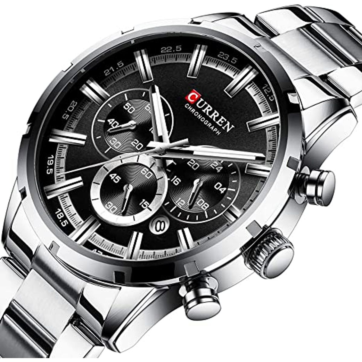 OEM - Reloj Hombre CU-8355 Plateado Cronógrafos