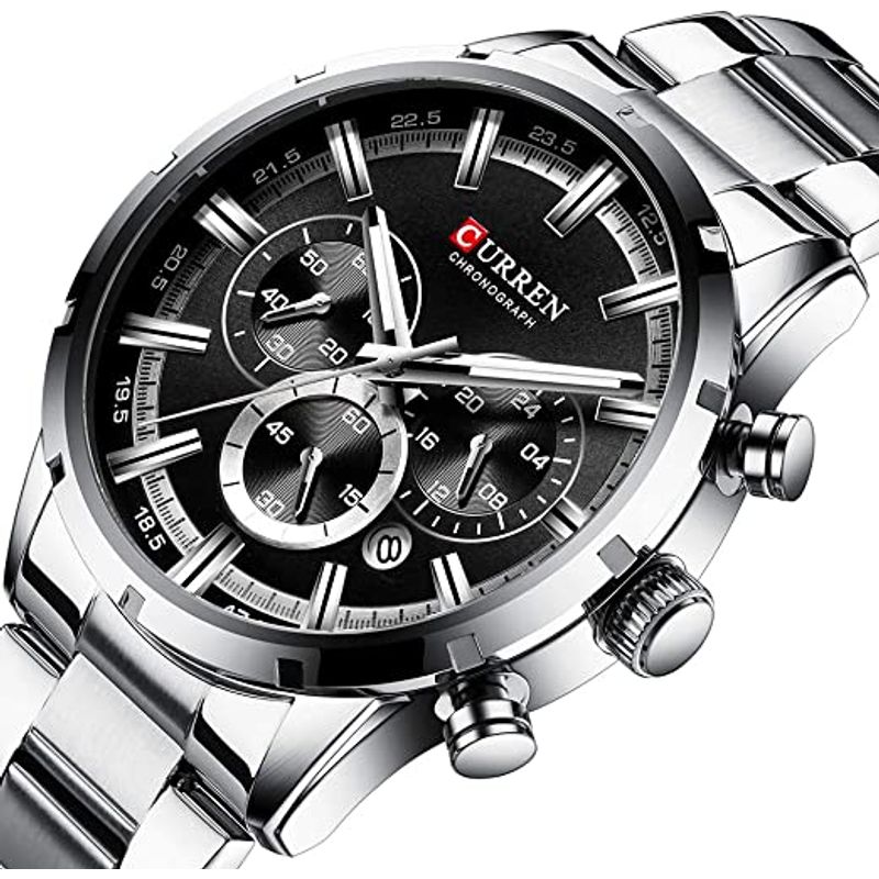 OEM - Reloj Hombre CU-8355 Plateado Cronógrafos