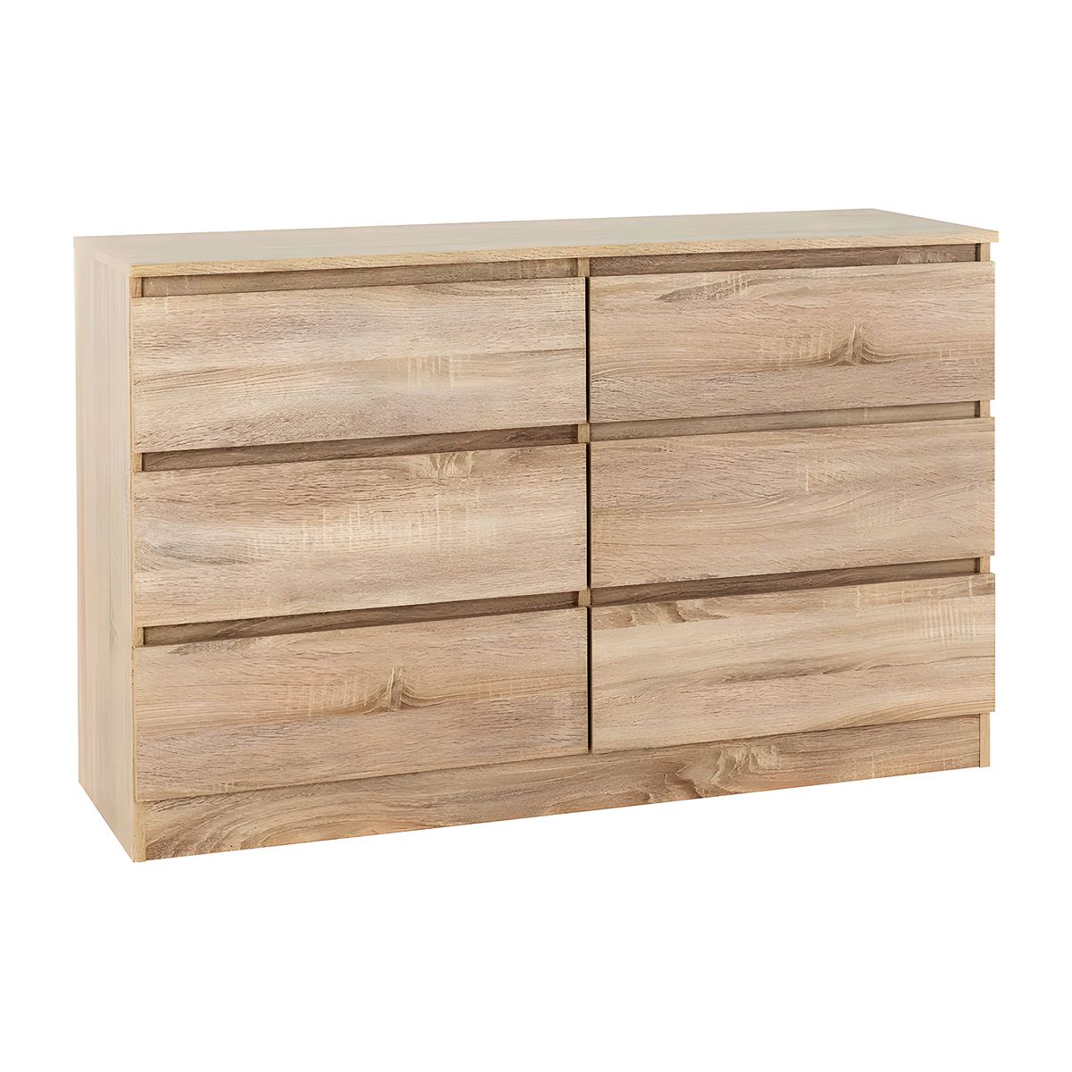 GENERICO - Cómoda Francine 6 Cajones Duna 120 cm Huk