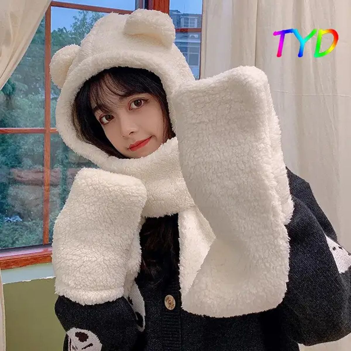 GENERICO - GORRO CAPUCHA OSITO FELPA