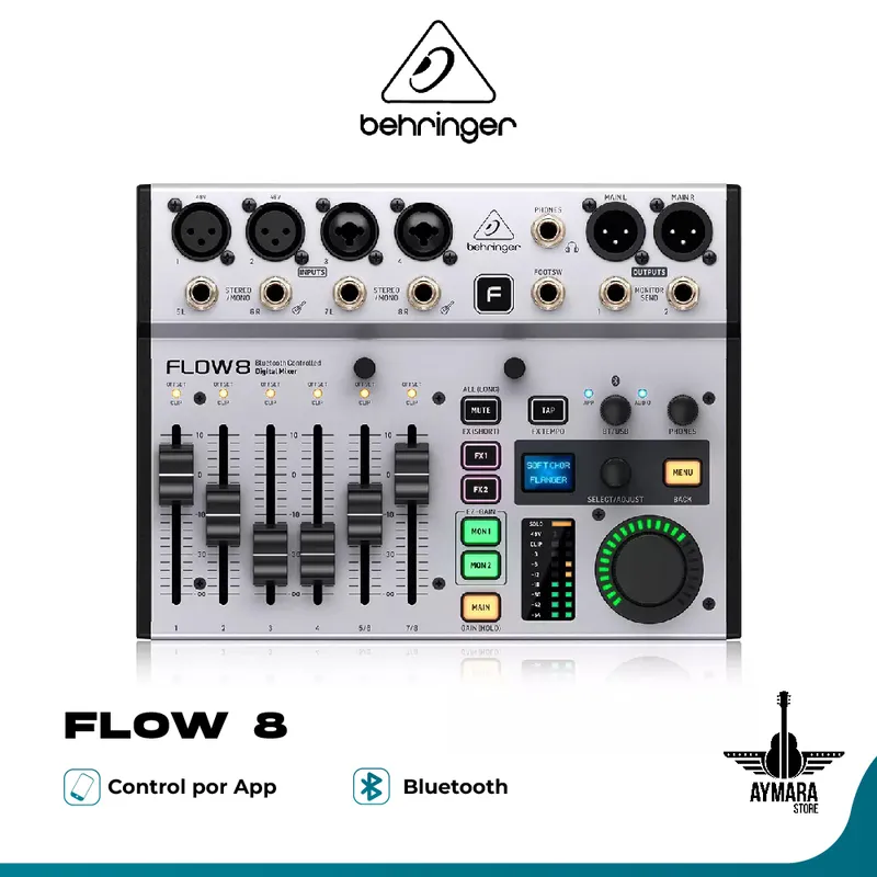 BEHRINGER - Mezclador Digital Behringer FLOW 8