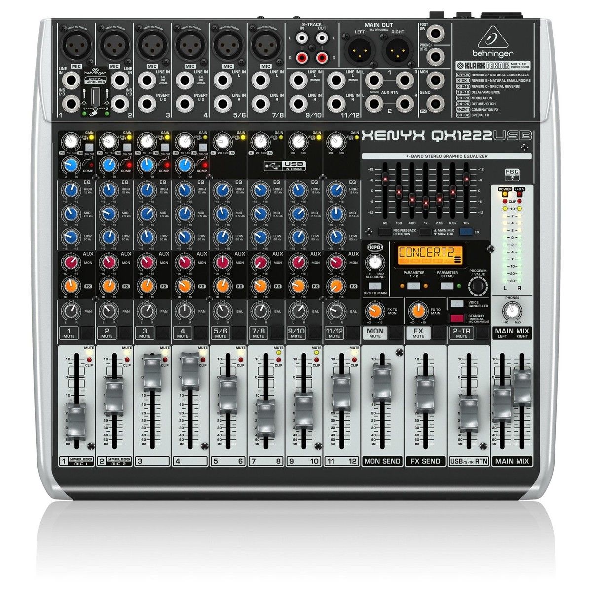 BEHRINGER - Mezclador Analógico Compacto Behringer Xenyx QX1222USB
