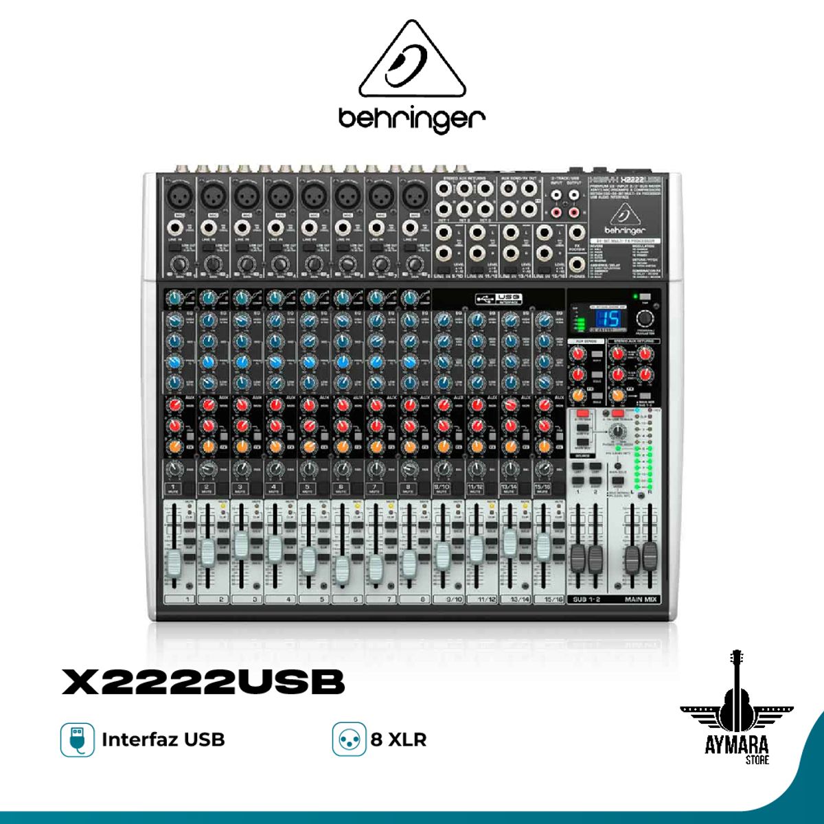 BEHRINGER - Mezcladora Analógica Behringer XENYX X2222USB