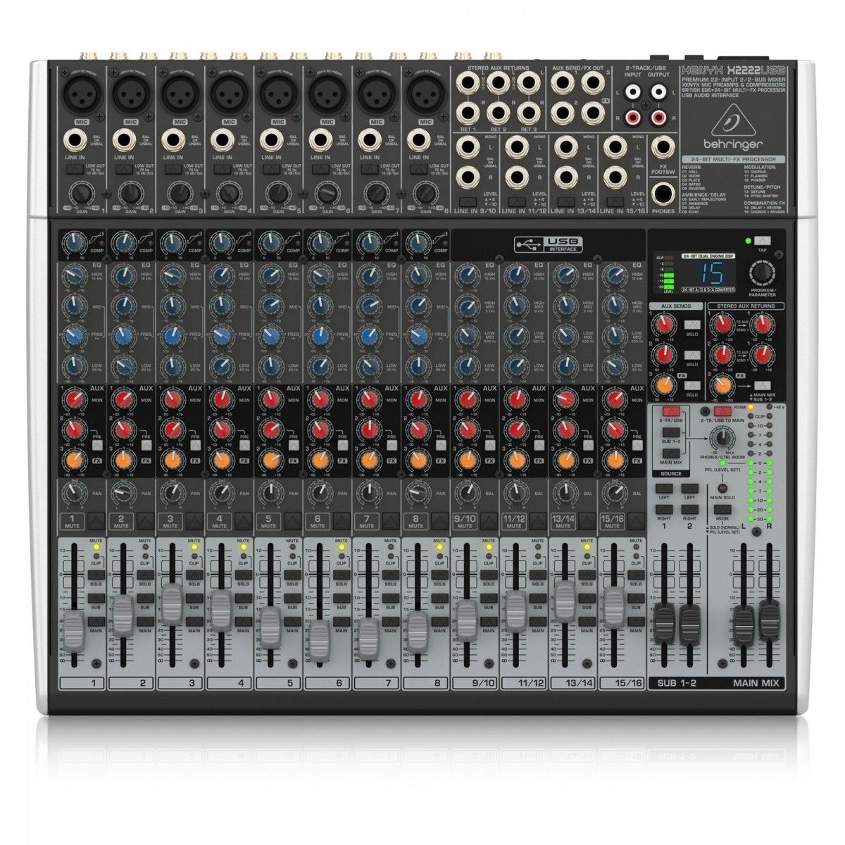 BEHRINGER - Mezcladora Analógica Behringer XENYX X2222USB