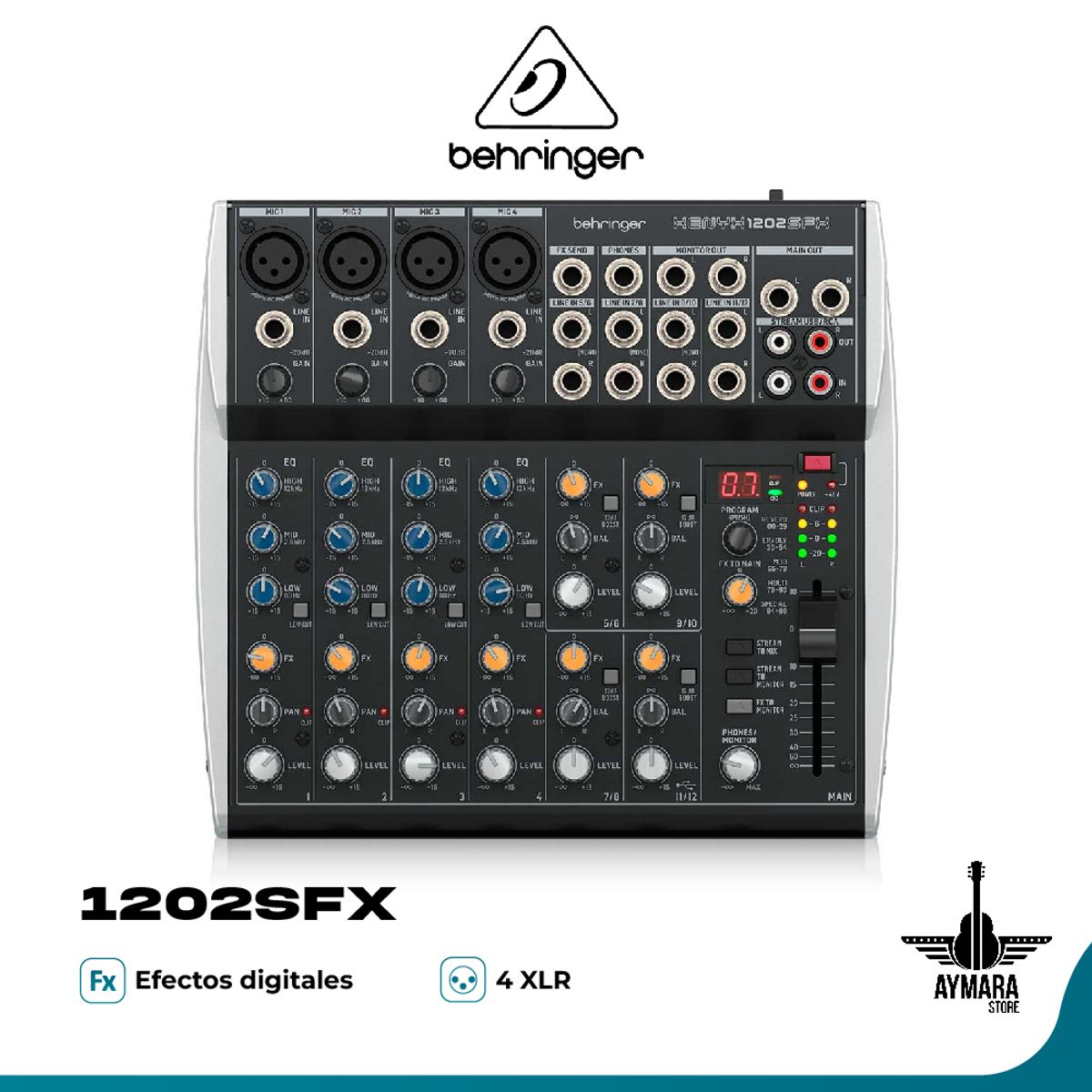 BEHRINGER - Mezclador Analógico Behringer XENYX 1202SFX