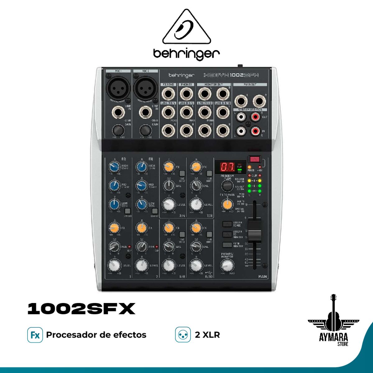 BEHRINGER - Mezclador Analógico Behringer XENYX 1002SFX