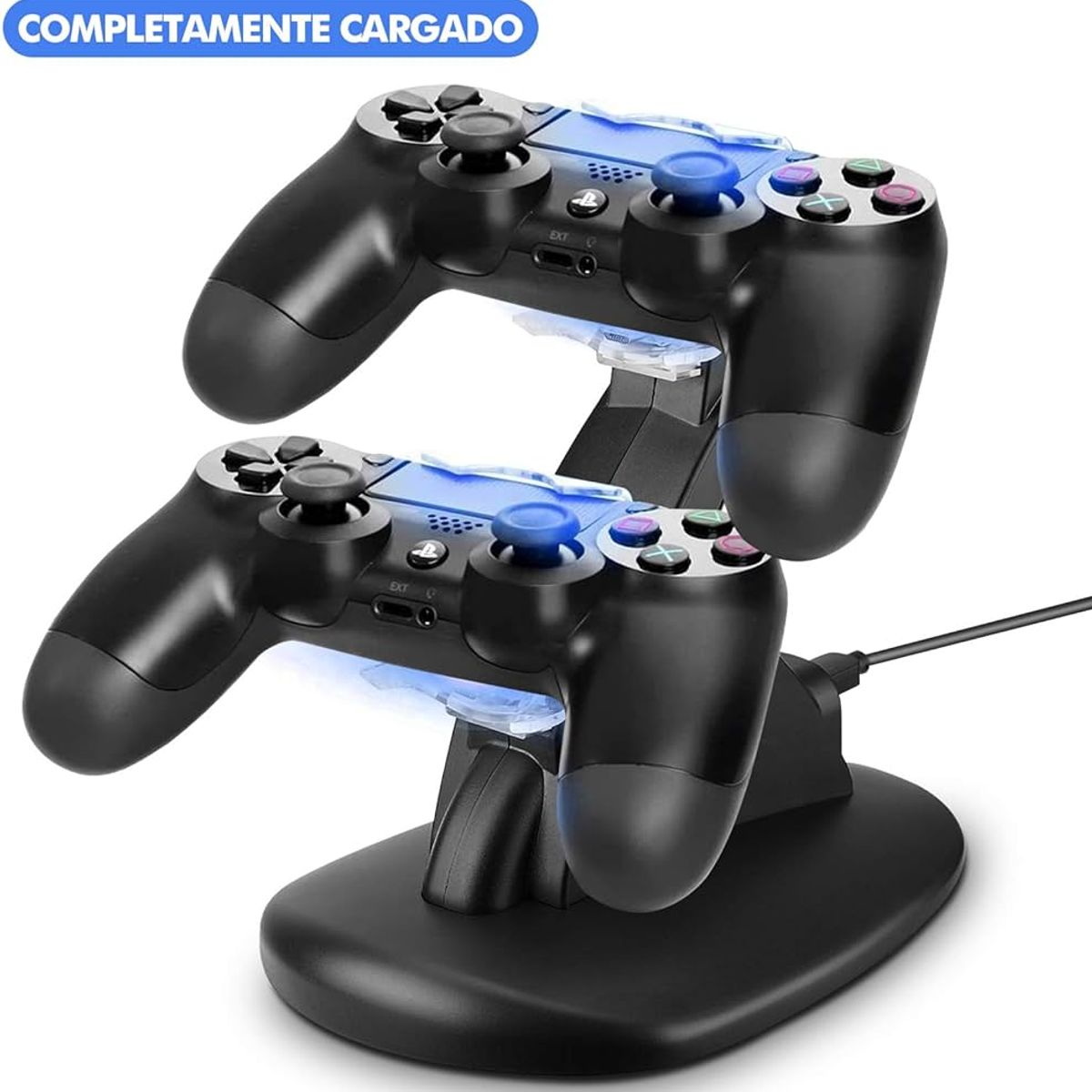 OEM - Cargador Dual Shock Ps4 Mandos Playstation Ps4 LED Vertical