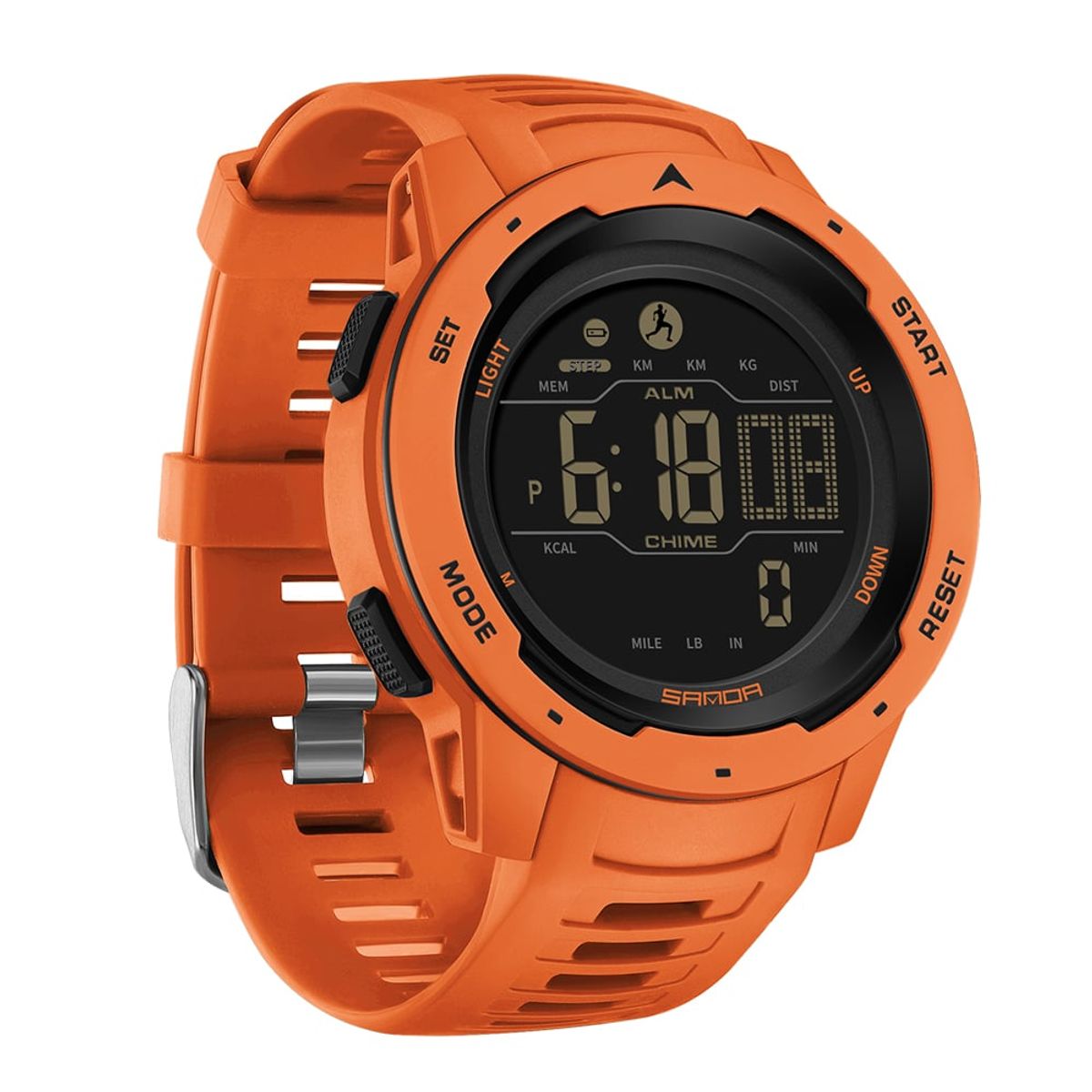 SANDA - Reloj Hombre SANDA 2145 Naranja STAR Digital