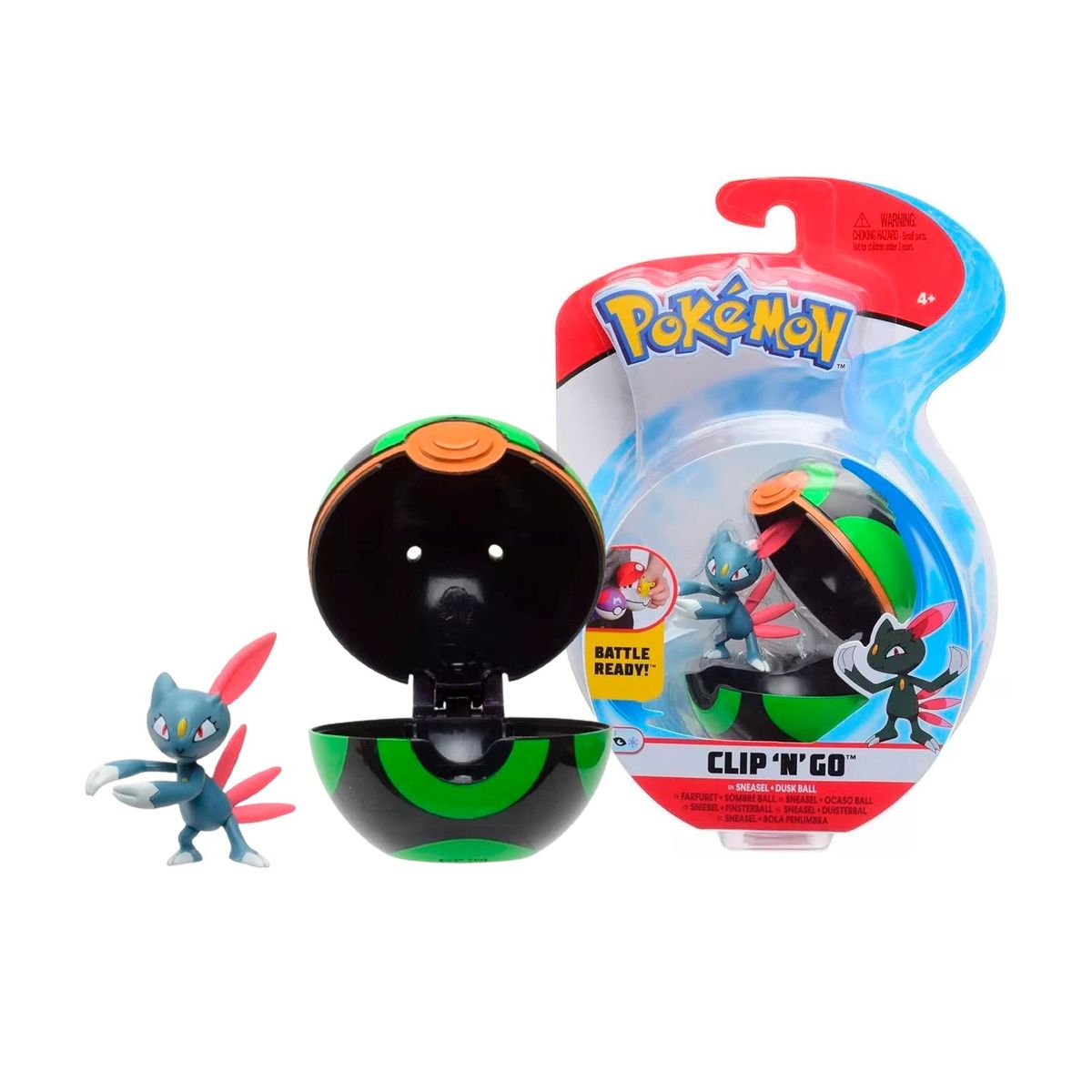 POKEMON - Pokemon Clip N Go Sneasel Incluye Pokebola