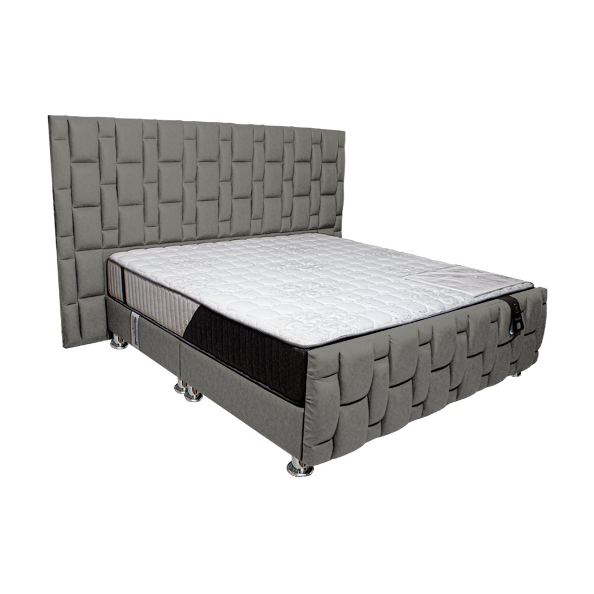 BARAKA HOME - Dormitorio Piecera Throne Pocket Vip Qs - Pranna Plata