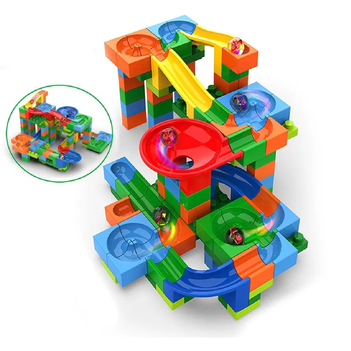 JP SOPORTECOM - JUEGO DE BLOQUE DE CONSTRUCCION  TRACK MAZE 180 PIEZAS