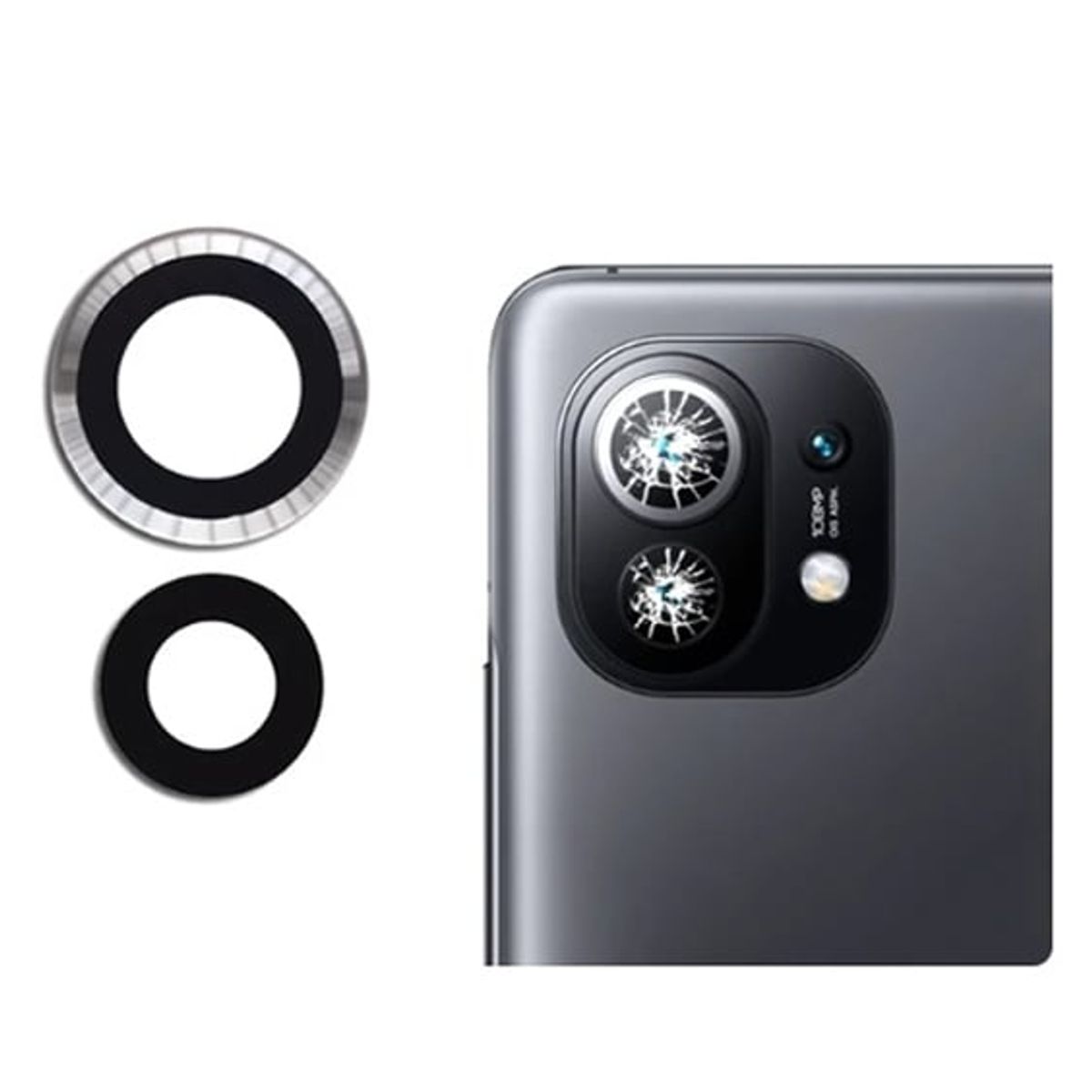 GENERICO - Repuesto lente Vidrio de cámara Xiaomi MI 11