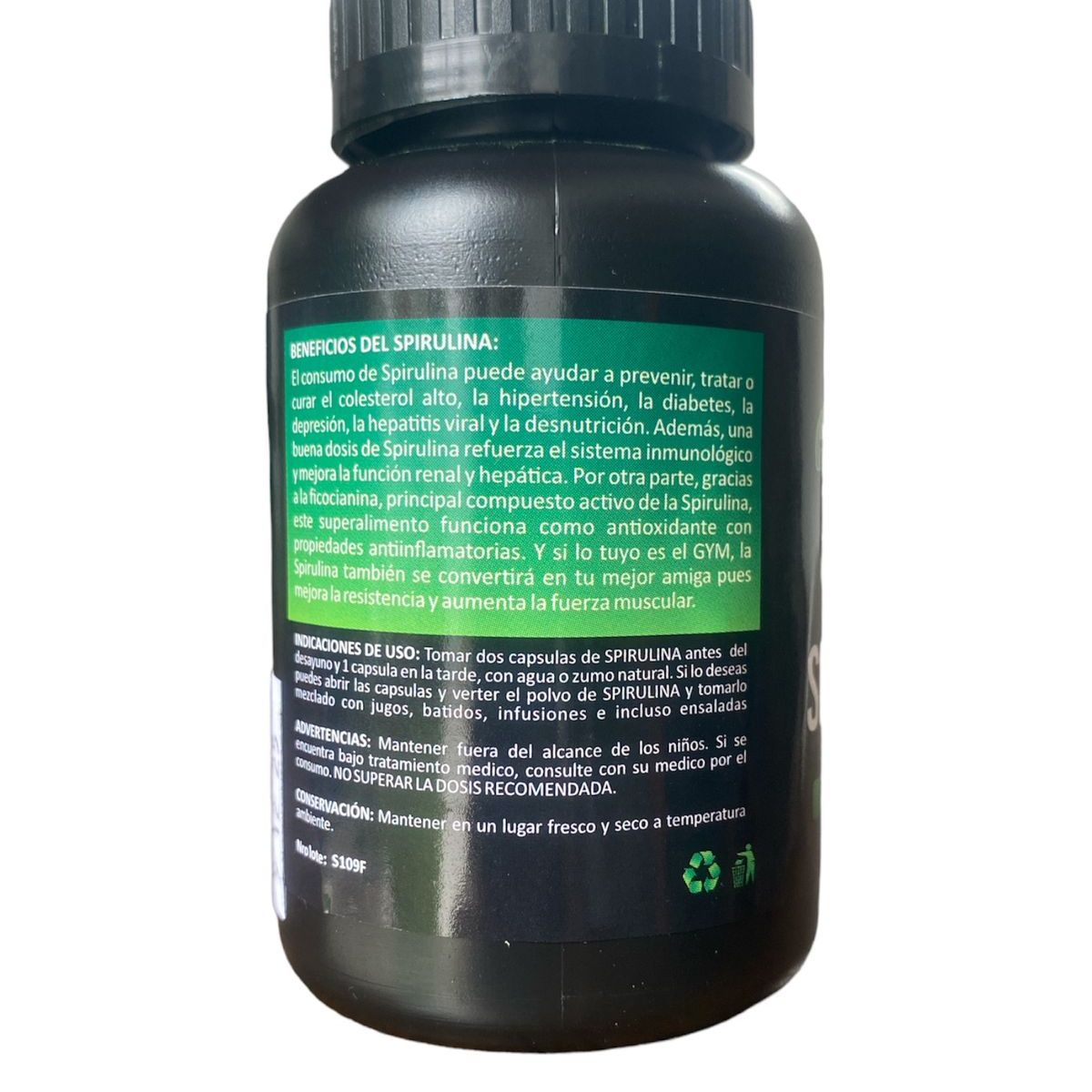ALKALINE CARE - Spirulina con Té verde 300 Cápsulas
