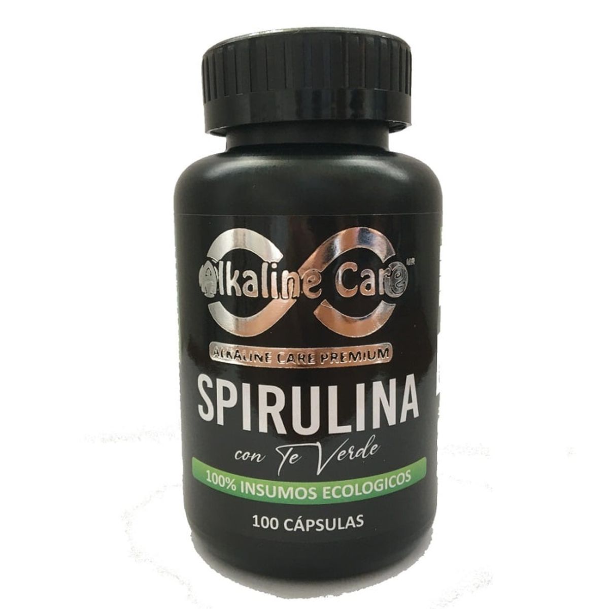 ALKALINE CARE - Spirulina con Té verde 100 Cápsulas