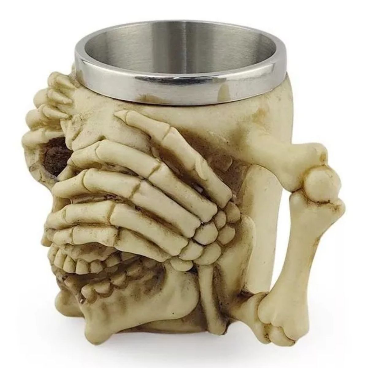 GENERICO - Taza de Cerveza con Diseño de Esqueleto