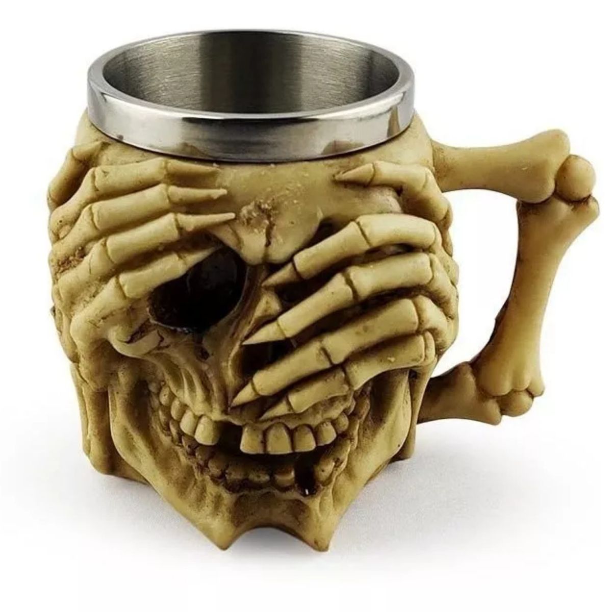 GENERICO - Taza de Cerveza con Diseño de Esqueleto