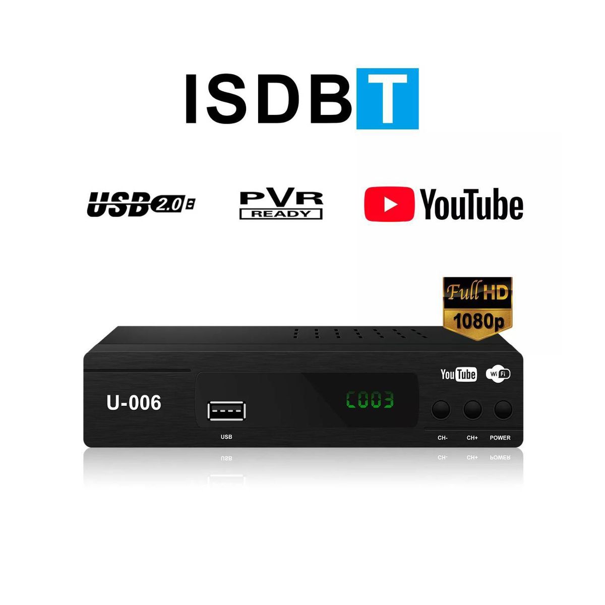 OEM - Decodificador Sintonizador Canal Digital de TV Incluye Youtube Full HD