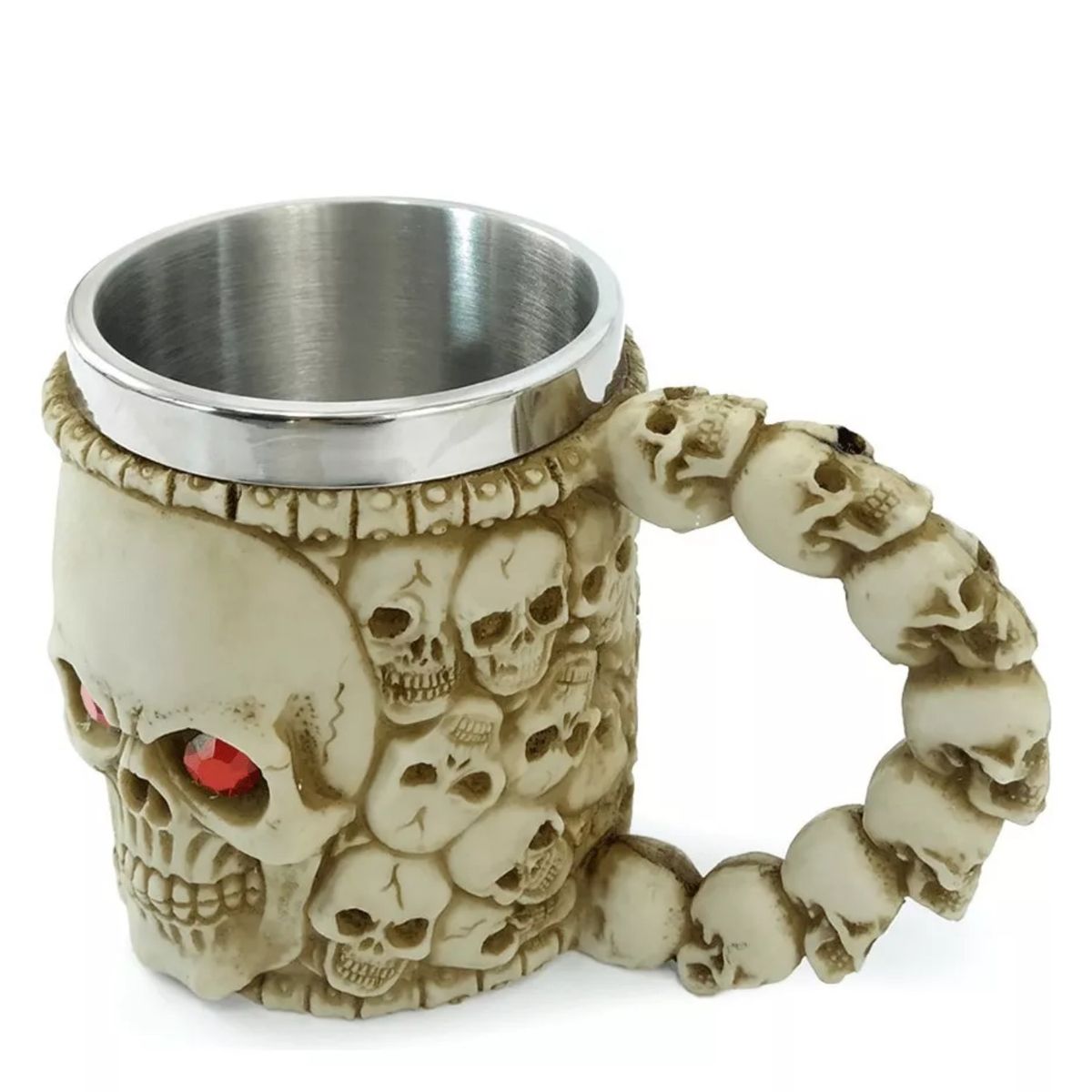 GENERICO - Taza de Cerveza con Diseño de Esqueleto