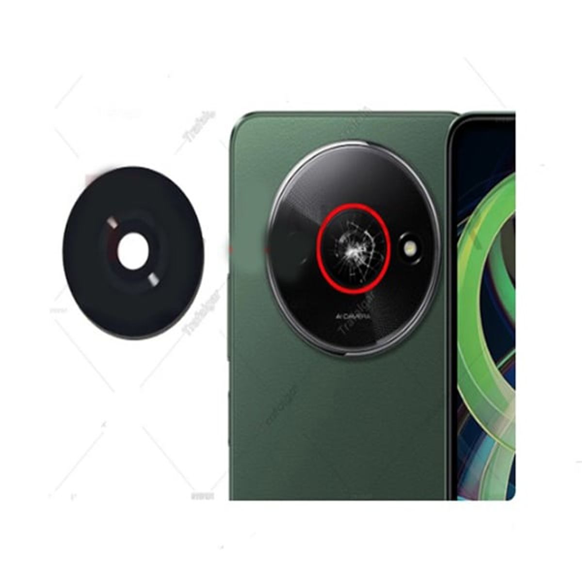 GENERICO - Repuesto lente Vidrio de cámara Xiaomi Redmi A3