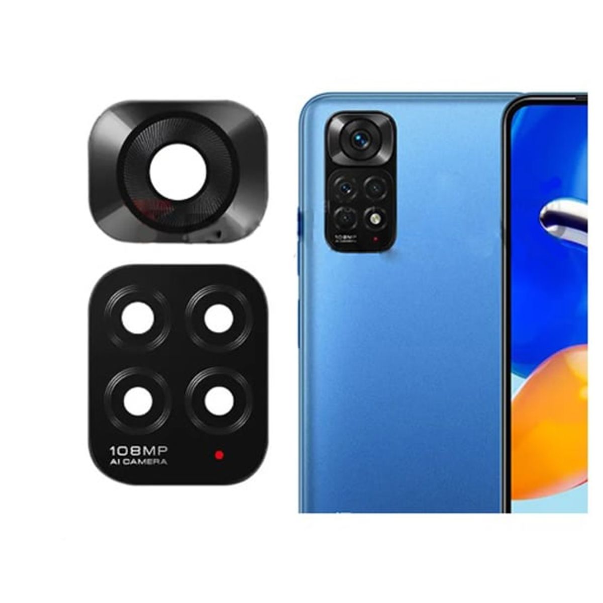 GENERICO - Repuesto lente Vidrio de cámara Xiaomi Redmi Note 11S