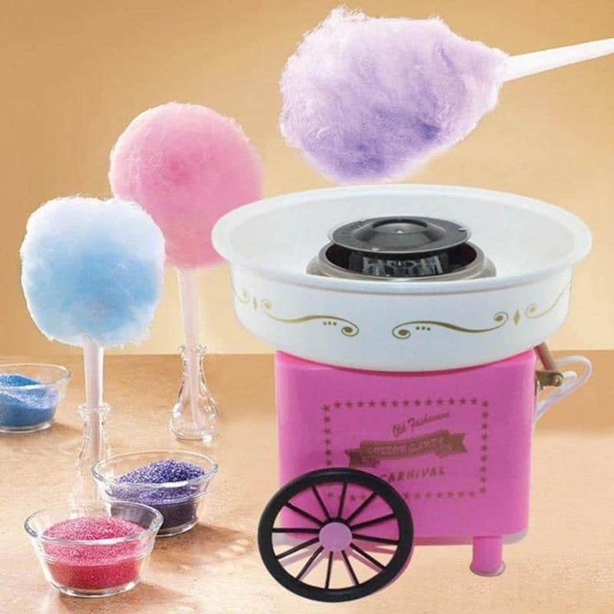 OEM - Máquina de Algodon de Azúcar Caramelo Bricolaje Cumpleaños Niños