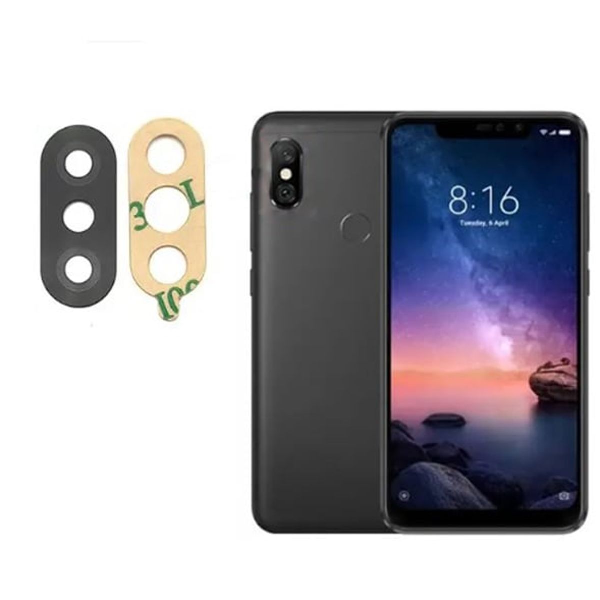 GENERICO - Repuesto lente Vidrio de cámara Xiaomi Redmi Note 6
