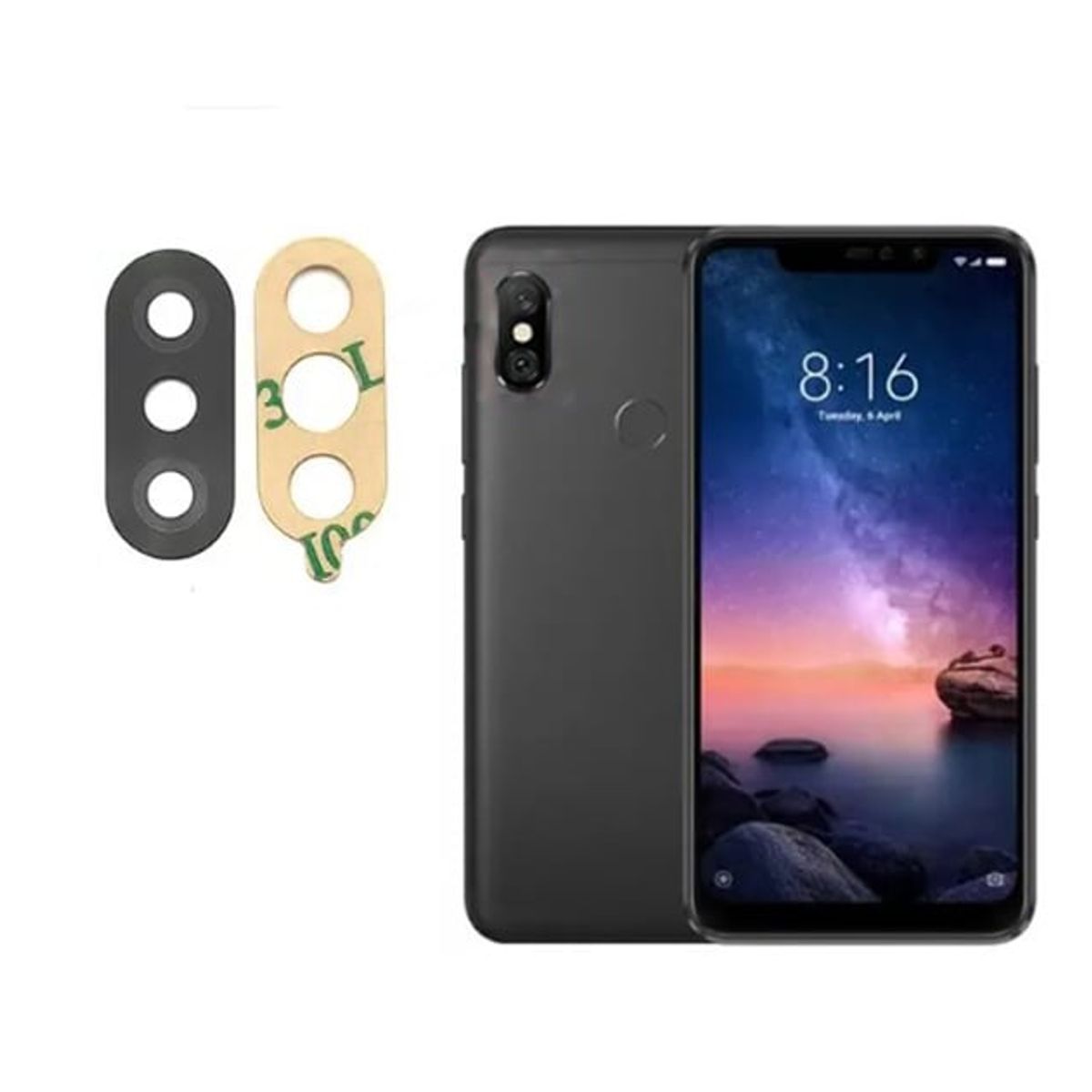 GENERICO - Repuesto lente Vidrio de cámara Xiaomi Redmi Note 6