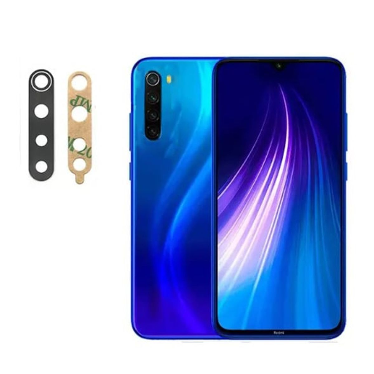 GENERICO - Repuesto lente Vidrio de cámara Xiaomi Redmi Note 8