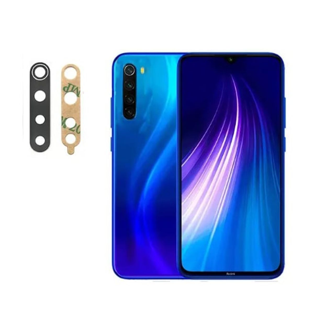 GENERICO - Repuesto lente Vidrio de cámara Xiaomi Redmi Note 8