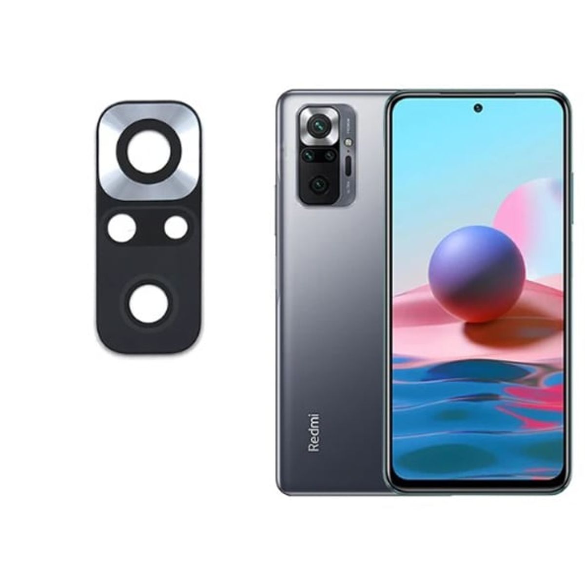 GENERICO - Repuesto lente Vidrio de cámara Xiaomi Redmi Note 10 PRO