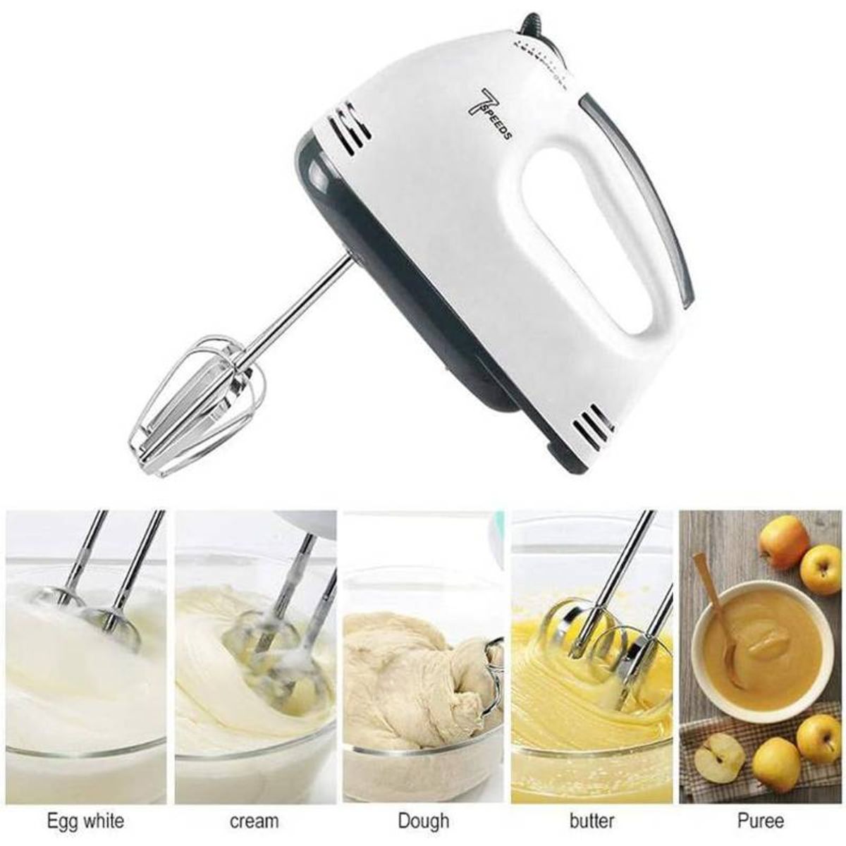 OEM - Batidora 7Velocidades Electrica de Mano de Reposteria Huevos Mayonesa