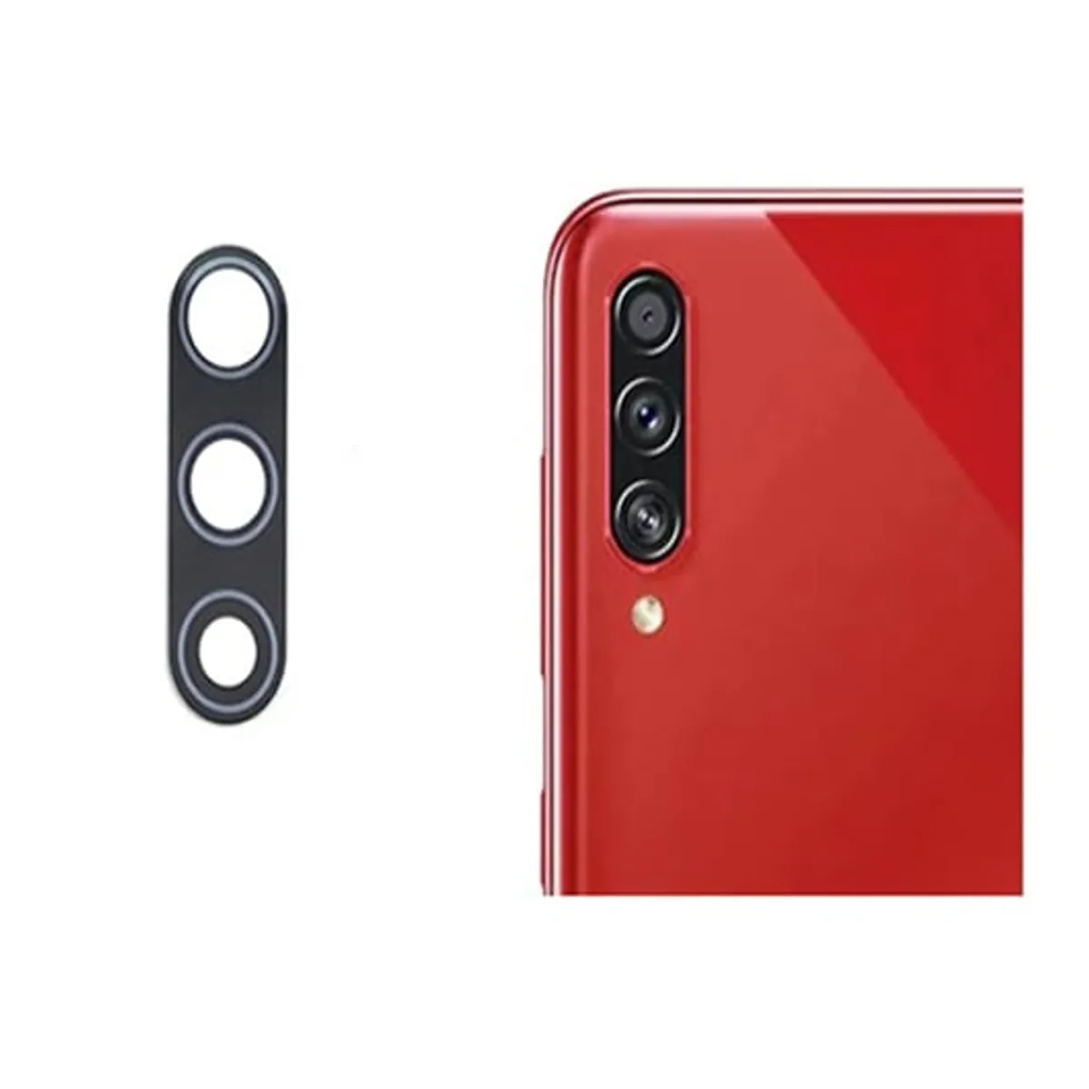 GENERICO - Repuesto lente Vidrio de cámara Samsung A50S