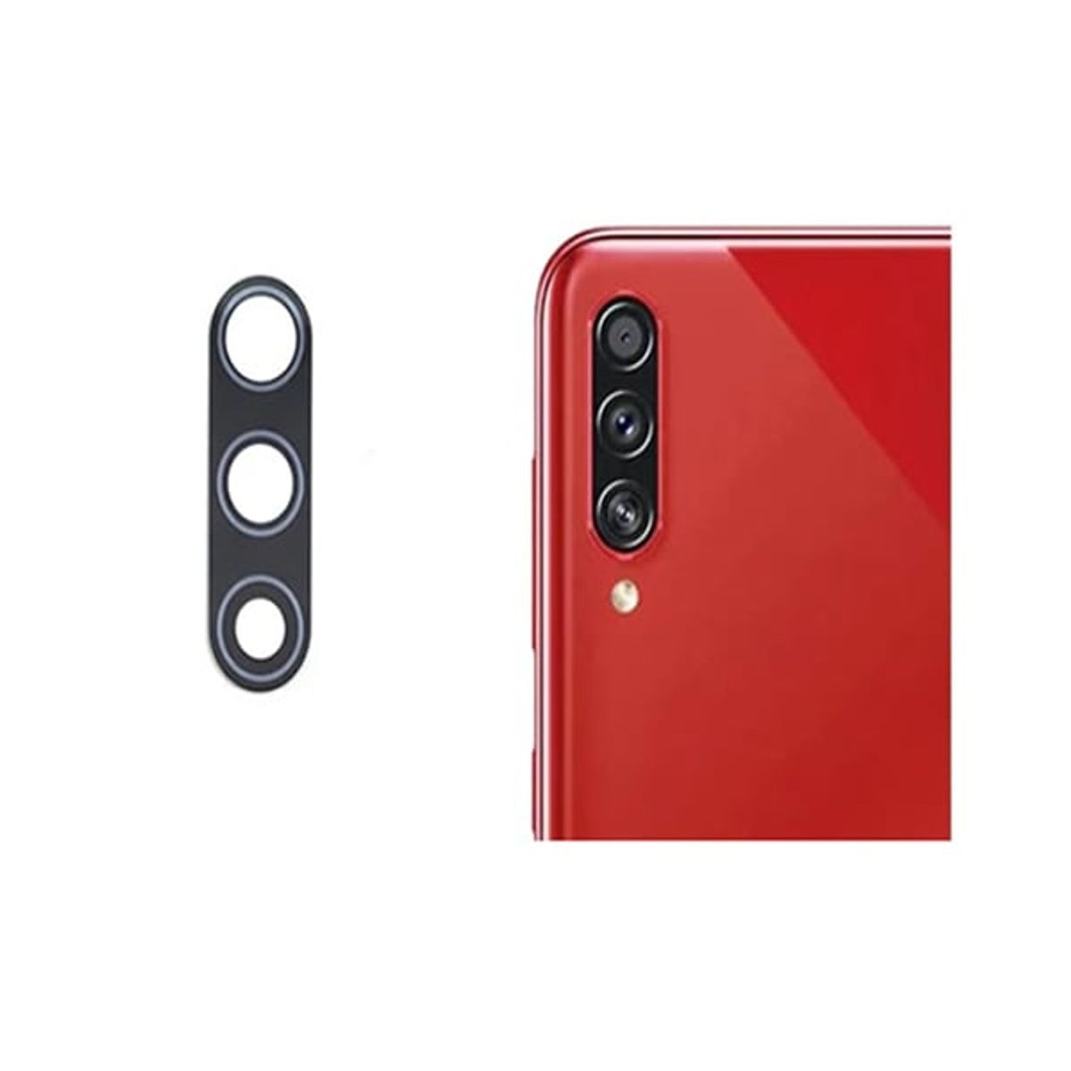 GENERICO - Repuesto lente Vidrio de cámara Samsung A50S