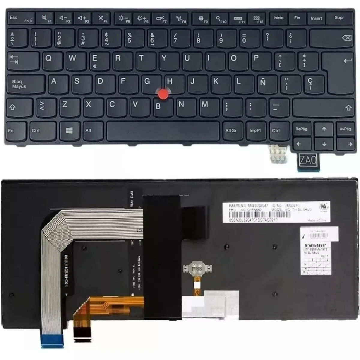 GENERICO - Teclado para Laptop Lenovo THINKPAD T460S T470S RETRO ILUMINADO